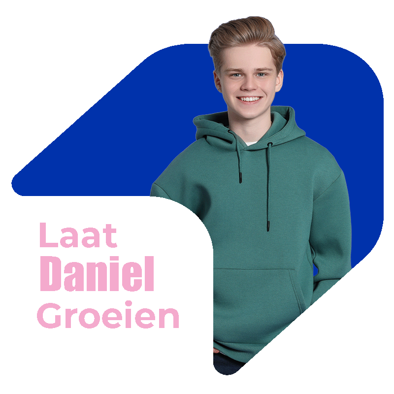 Daniel in pijl met tekst