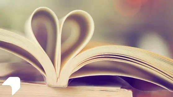 boek in vorm van hart